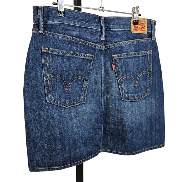 Levi's Womens Denim Mini Skirt Blue Size  30 - Picture 7 of 8